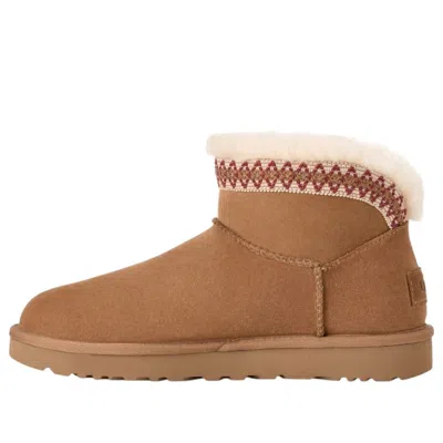 Ugg (wmns)  Classic Ultra Mini Taslyn-snow Boots 'chestnut' In Brown