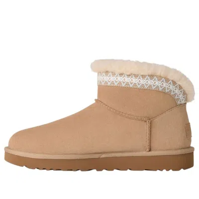 Ugg (wmns)  Classic Ultra Mini Taslyn-snow Boots 'sand' In Neutral