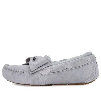 Ugg (wmns)  Dakota Suede Bow Slipper 'grey Geyser' In Gray