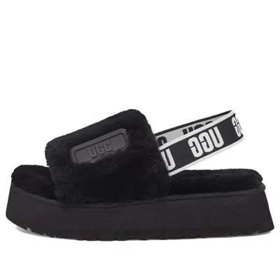 Ugg (wmns)  Disco Slide Thick Sole Black Slippers