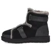 Ugg (wmns)  Dune Mini Buckle Boot Fleece Lined Black