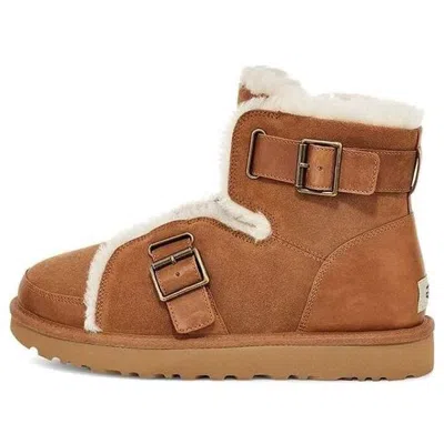 Ugg (wmns)  Dune Mini Buckle Boot Fleece Lined Brown