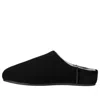 Ugg Slip On Suede Flat Sole Slippers In Black