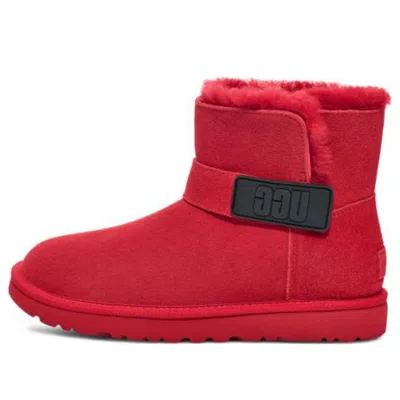 Ugg (wmns)  Embossed Belt Short Boots 'red'