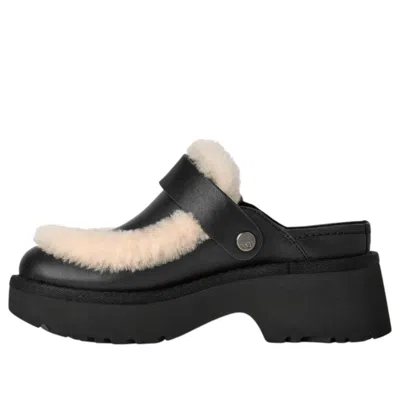 UGG (WMNS) UGG Esmee Leather Clog Mules 'Black'