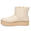 Ugg (wmns)  F19 Classic Rebel Biker Mini Fleece Lined Pink