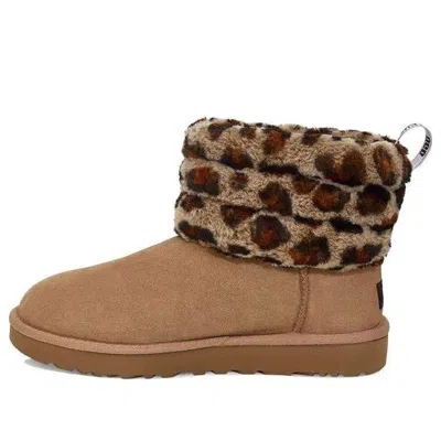 Ugg (wmns)  Fluff Mini Quilted Leopard Fleece Lined 'leopard Print'