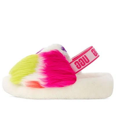 Ugg (wmns)  Fluff Yeah Party Spots Slipper 'white'