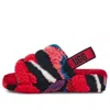 Ugg (wmns)  Fluff Yeah Slide Cali Collage 'red Black Pink'