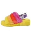 Ugg (wmns)  Fluff Yeah Slide Slipper Rainbow Yellow