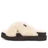Ugg (wmns)  Fuzz Sugar Cross Slide 'natural Black'