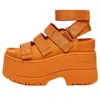 Ugg Rise Gold Ankle Strap Platform Sandal In Multi