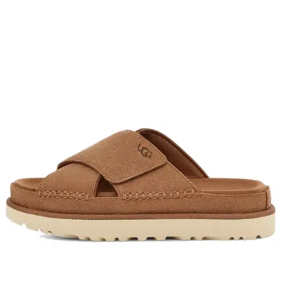 Ugg (wmns)  Goldenstar Cross Slide 'chestnut'
