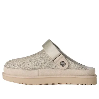 Ugg (wmns)  Goldenstar Villa Clog Mules 'crackle White' In Neutral