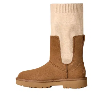 Ugg (wmns)  Marais Knit Chelsea Snow Boots 'chestnut' In Brown