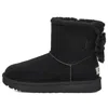 Ugg (wmns)  Mini Bailey Bow Crushed Velvet Boot 'black'