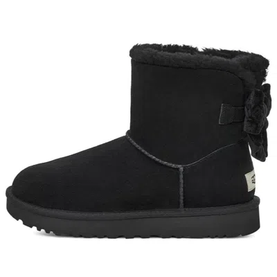 Ugg (wmns)  Mini Bailey Bow Crushed Velvet Boot 'black'