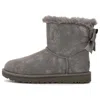 Ugg (wmns)  Mini Bailey Bow Glimmer Charcoal In Gray