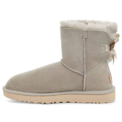 Ugg (wmns)  Mini Bailey Bow Ii Fleece Lined Light Grey