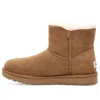 Ugg (wmns)  Mini Bailey Button Gem Classic Boot In Brown