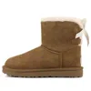 Ugg (wmns)  Mini Continuity Bow Fleece Lined Brown