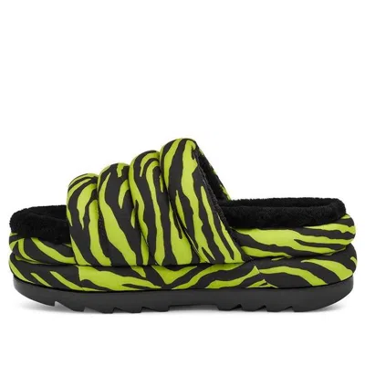 Ugg (wmns)  Platform Maxi Slide 'zebra Print Lime'