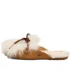 Ugg (wmns)  Shaine Fluff Cozy Flat Plush Casual Slipper Brown