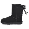 Ugg (wmns)  Short Bow Stiefel Fleece Lined Black