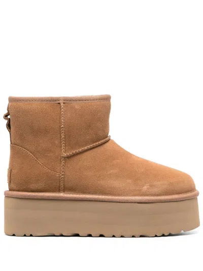 Ugg Woman Classic Mini Platform Boots In Brown