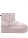 Ugg W Classic Mini Platform In Psk Pale Smoke