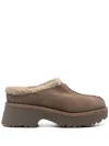 Ugg 10mm Tasman Shearling Loafers In Hck Hickory