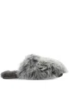 Ugg Grey Shearling Scuffette Slippers In Gray