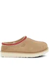 Ugg Tasman Suede Slippers With Shearling Lining In Brown
