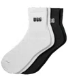 Ugg (r) Quinlin Assorted 2-pack Logo Quarter Socks In Multi