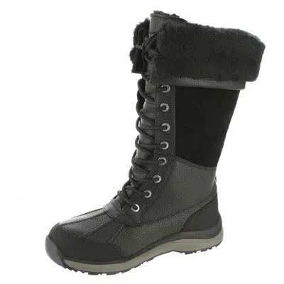 Pre-owned Ugg Women's Adirondack Boot Tall Iii Boot, Black / Black In Black/black