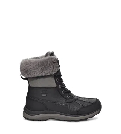 Ugg Adirondak Iii Womens Leather Round Toe Hiking Boots In Black