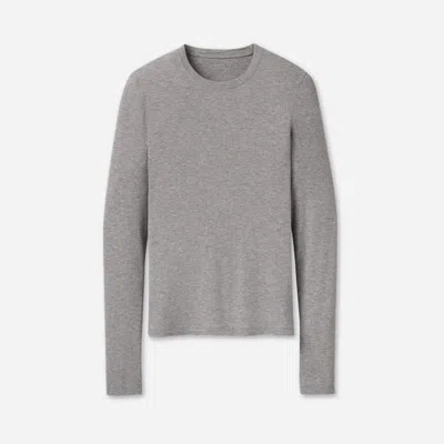 Ugg ® Women's Aidelene Long Sleeve Rib Tee Tops In Grey Heather
