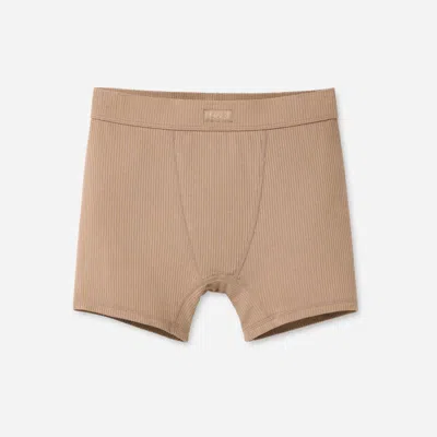 Ugg ® Women's Alexiah Boy Short Rib Lenzingu2122 Ecoverou2122 Viscose Blend Bottoms In Silver Taupe In Brown