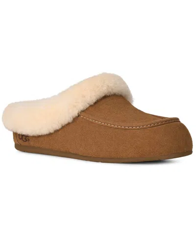 Ugg Women's Ansley Moccasin Slip On Slippers In Brown