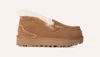 Ugg Ansley Suede Shearling Slip-on Loafers In Pink