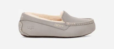Ugg ® Women's Ansley Sheepskin Suede Slipper In Grey/ In Gray