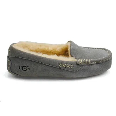 Ugg Women's Ansley Suede Moccasin Slippers In Light Grey In Multi