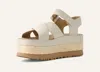 Ugg Women's Aubrey Ankle Strap Jasmine In White In White