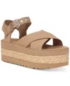 Ugg Aubrey Ankle Strap Platform Sandal In Sand