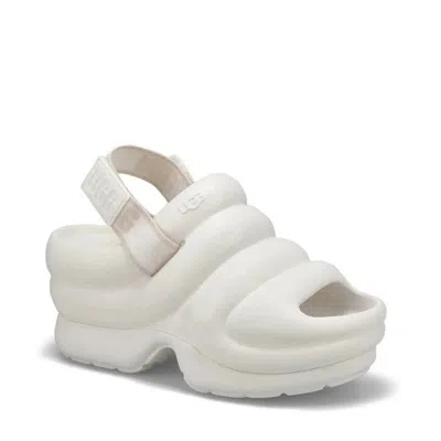 Ugg Women's Aww Yeah Platform Sandals In Bright White
