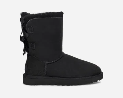 UGG ® WOMEN'S BAILEY BOW II WATER-RESISTANT BOOTS IN BLACK/