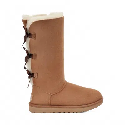 Ugg Women's Bailey Bow Tall Ii Boot In Chestnut In Brown