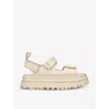 Ugg Thick Flat-soled Sandals In Beige