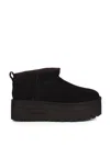 Ugg 'ultramini' Black Boots With Platform In Nero