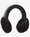 Ugg Women's Braided Fur Earmuffs In Black